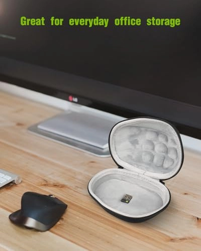 Hard Travel Mouse Case - Clip and Lanyard