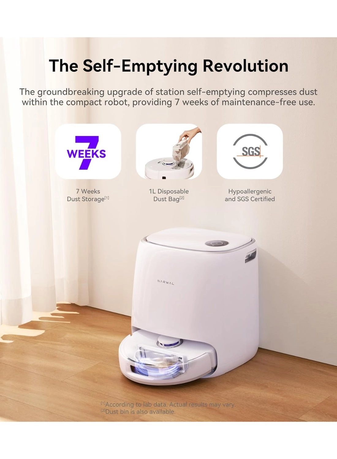 Freo X Ultra - With Mop, MaintenanceFree Docking Station