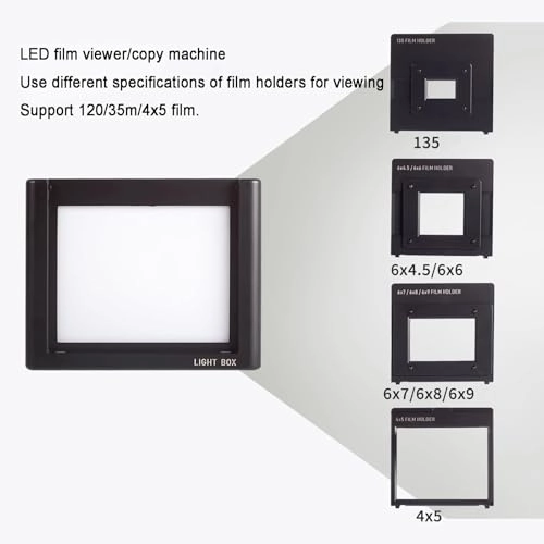 Mobile Film Scanner - Slides and Negative Copying LED Lighted Viewing