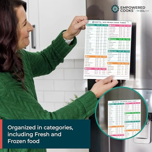 Air Fryer Magnetic Cheat Sheet - Magnet