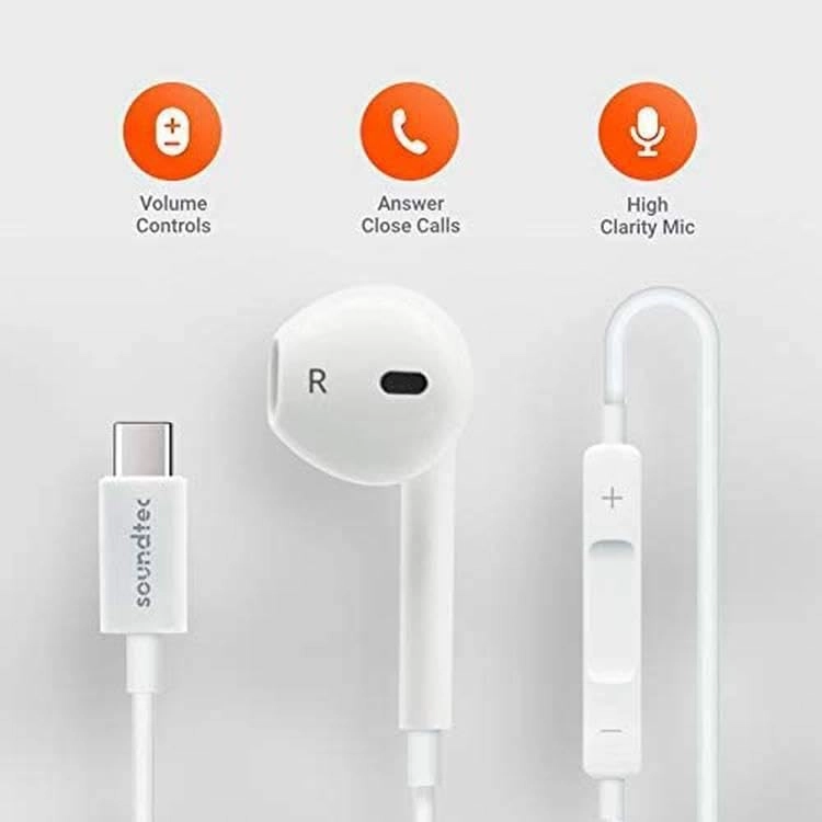 Type-C Mono In-Ear Earphones Wired Earphone