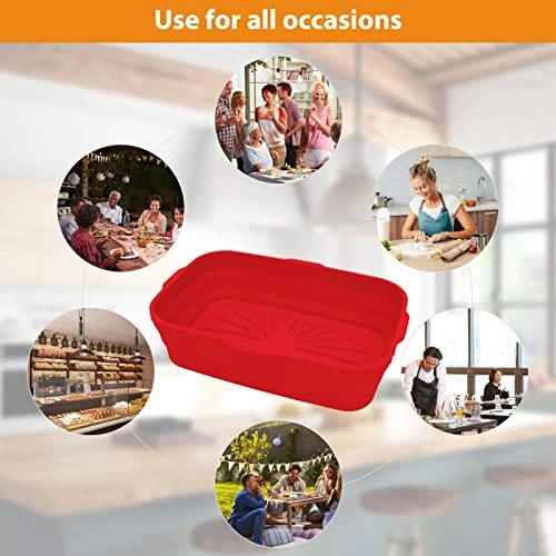 Silicone Air Fryer Tray - 2 piece(s)