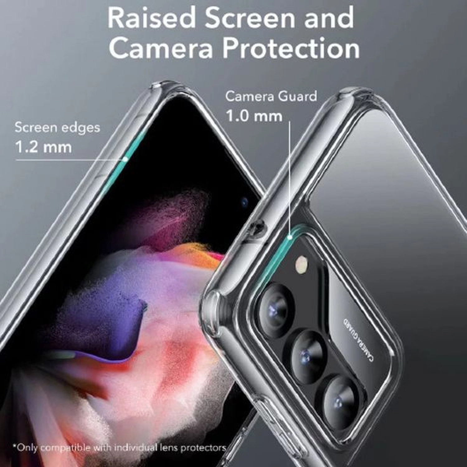 Metal Kickstand Case - Clear for Galaxy S23