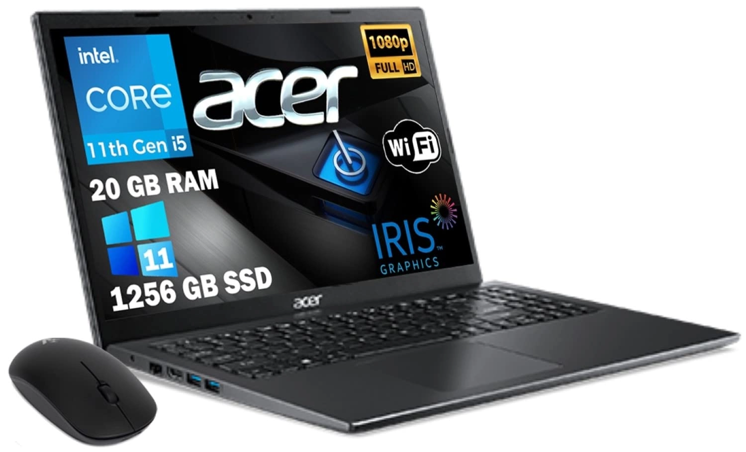 Acer Extensa EX215-54-5055 - 15.6'' i5-1135G7 20GB DDR4 256GB SSD + 1000GB HDD