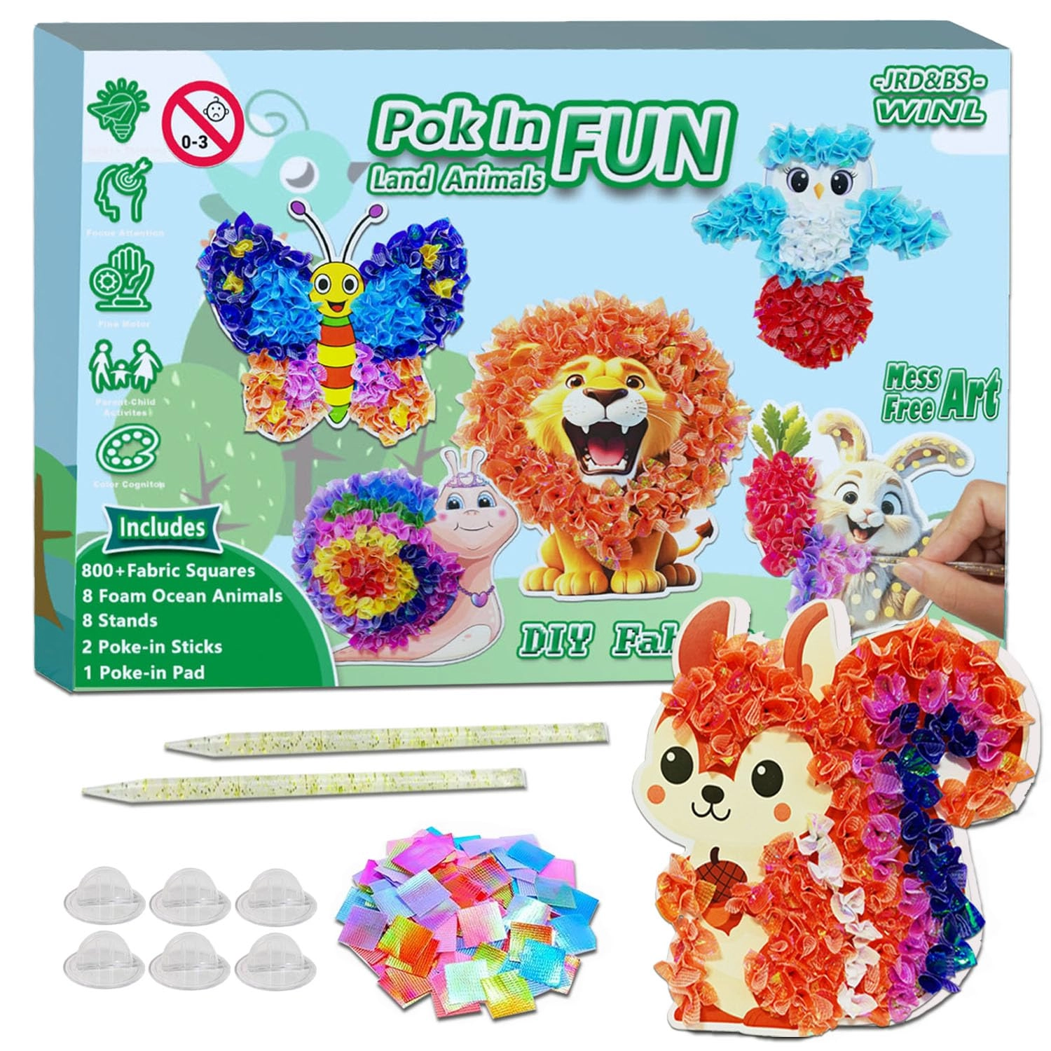 mom&myaboys Poke A Dot Art Kit - 4+ years 8 pcs