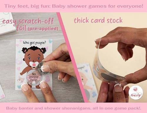 Baby Shower Games - 66 pcs Adult English