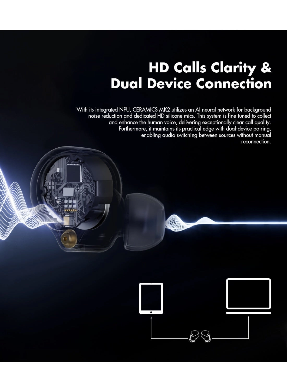 Ceramics Wireless Earbud