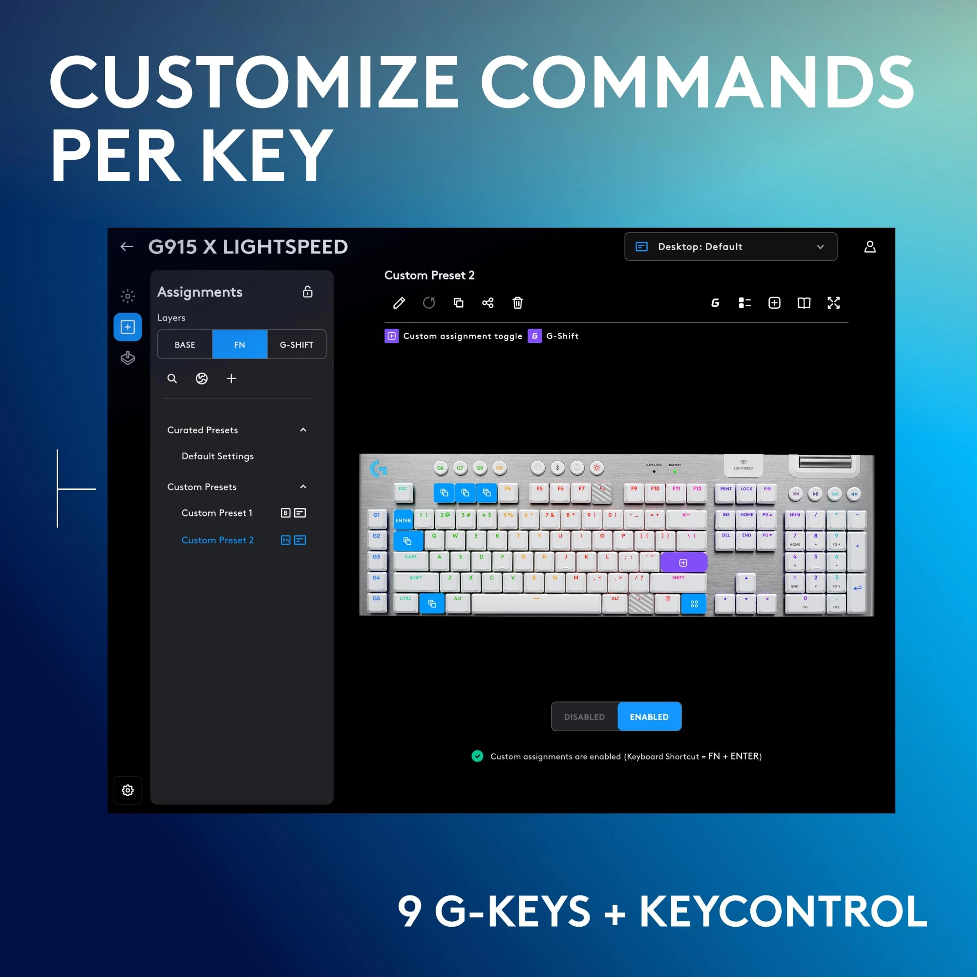 G915 X LIGHTSPEED - UK Wired/Wireless