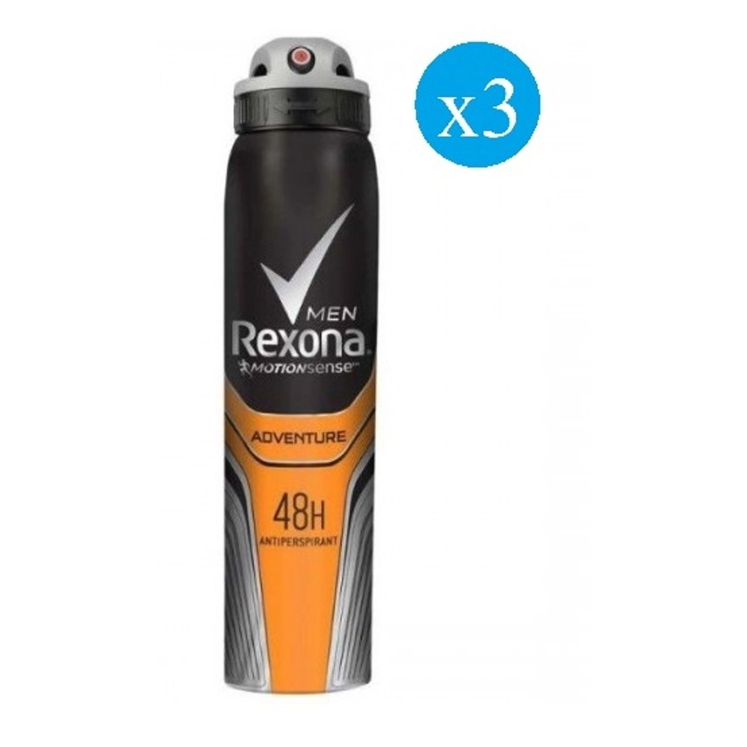 Rexona Men Adventure Deo - 3 x 200 ml Bundle