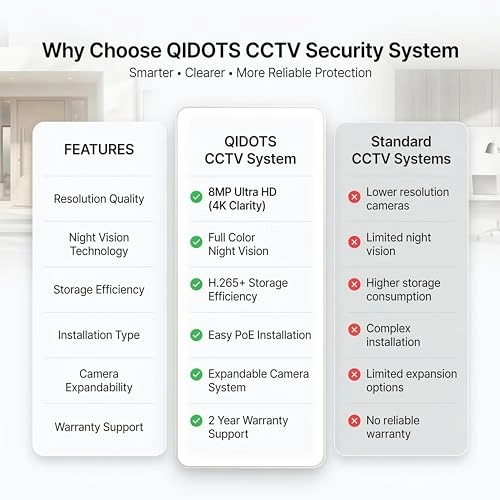 6 Channel CCTV Combo Set - 6PC 8 Channel 3840*2160