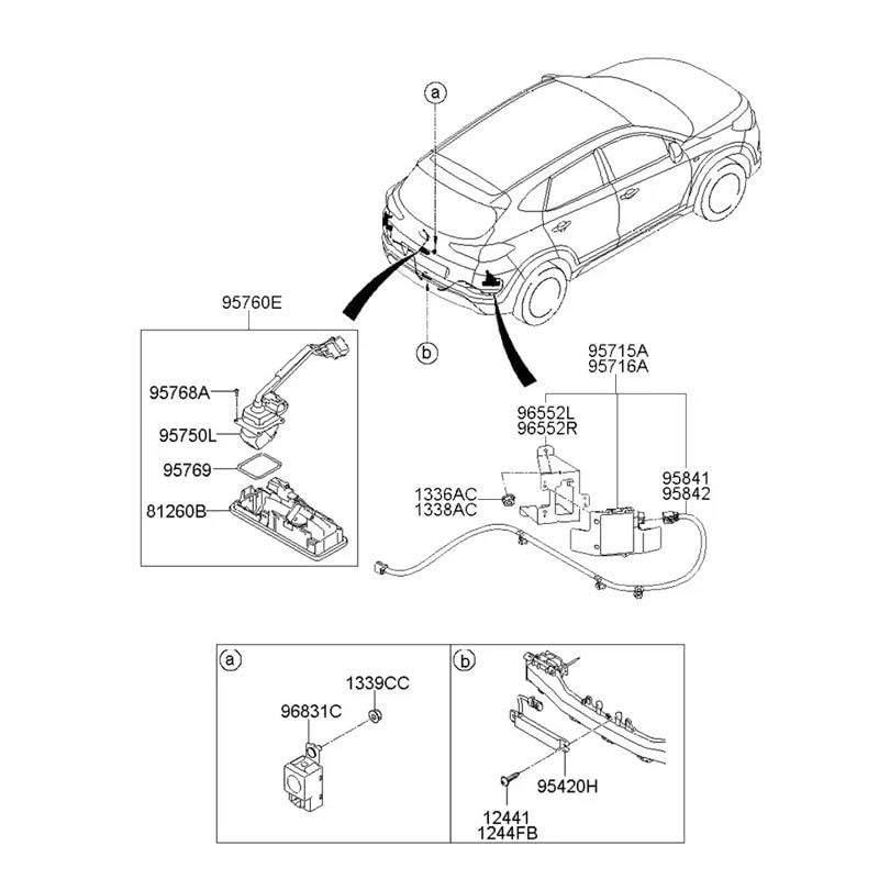 95760-D3800 - Night vision Wired