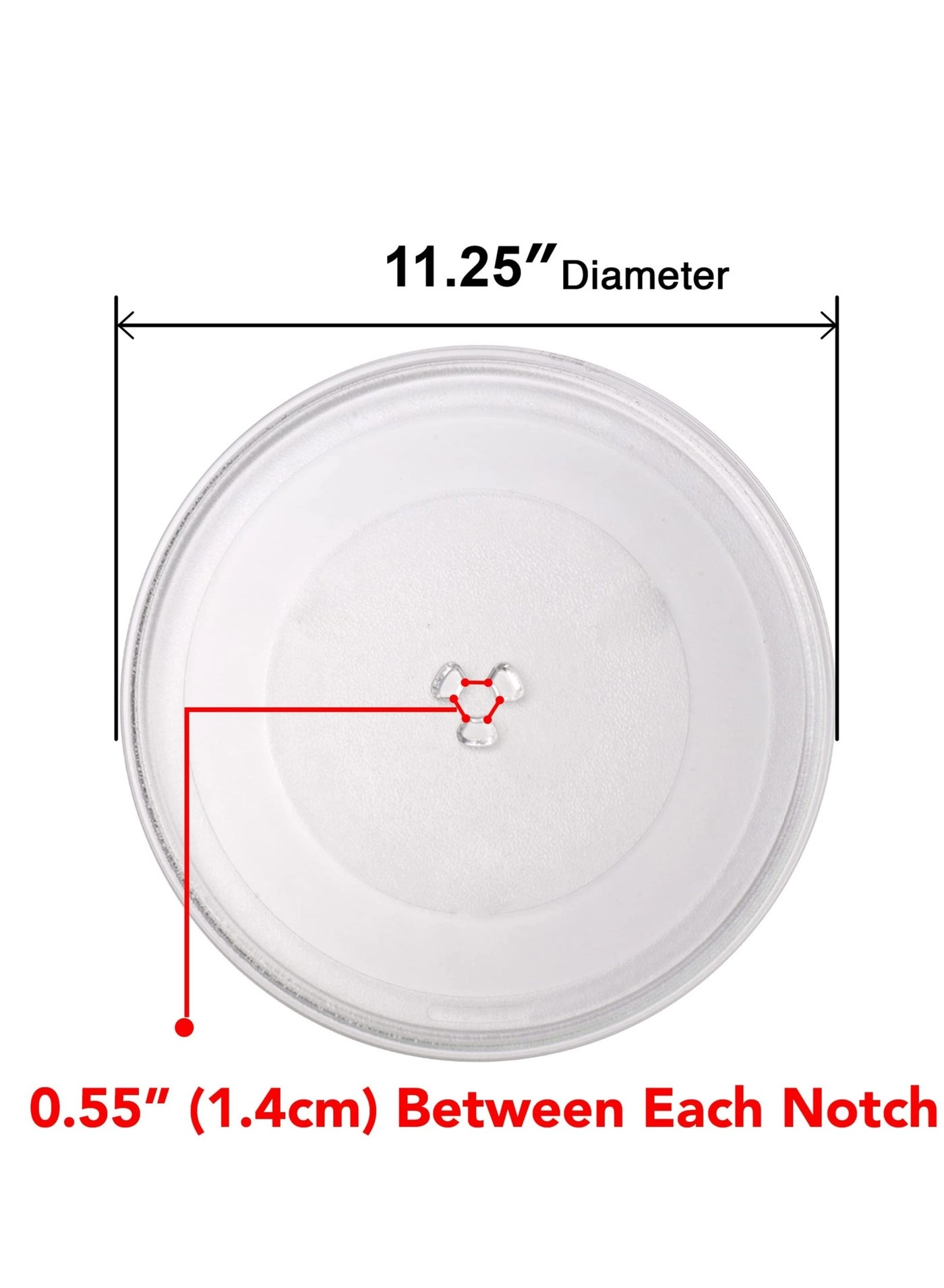 Microwave Replacement Glass Tray - 285 millimeter