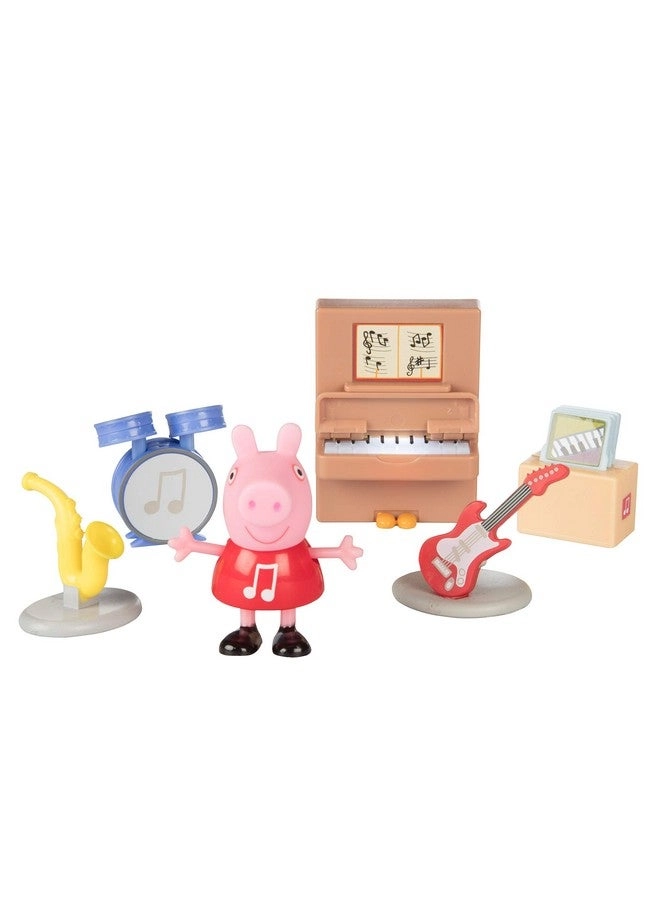 Jazwares Peppa Pig Little Rooms Music Studio Playset - Ages 2+