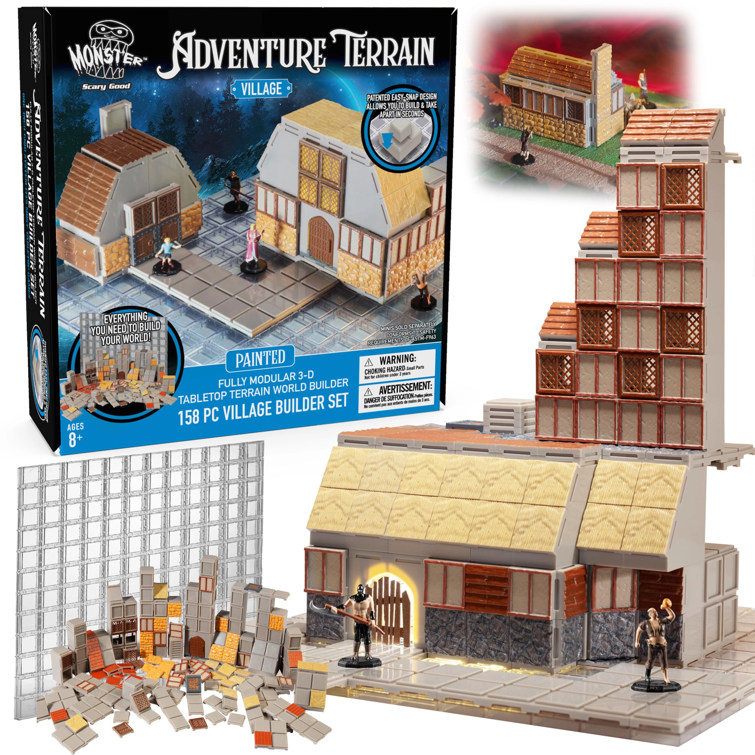 Monster Protectors Adventure Terrain - Village Builder Modular 3D