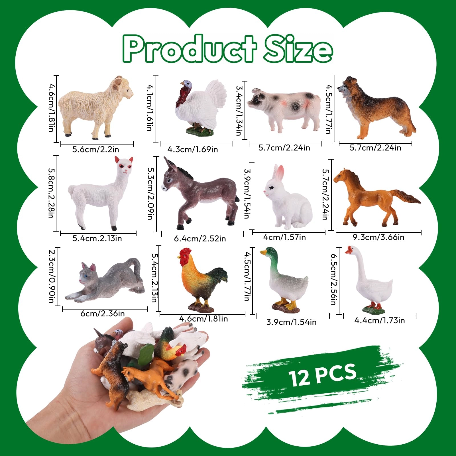 Farm Animals - 12 12