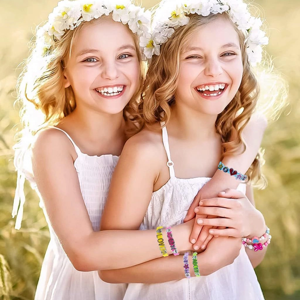 DIY Charm Watch Band And Letter Bracelet Kit - 6+ Multi Colour