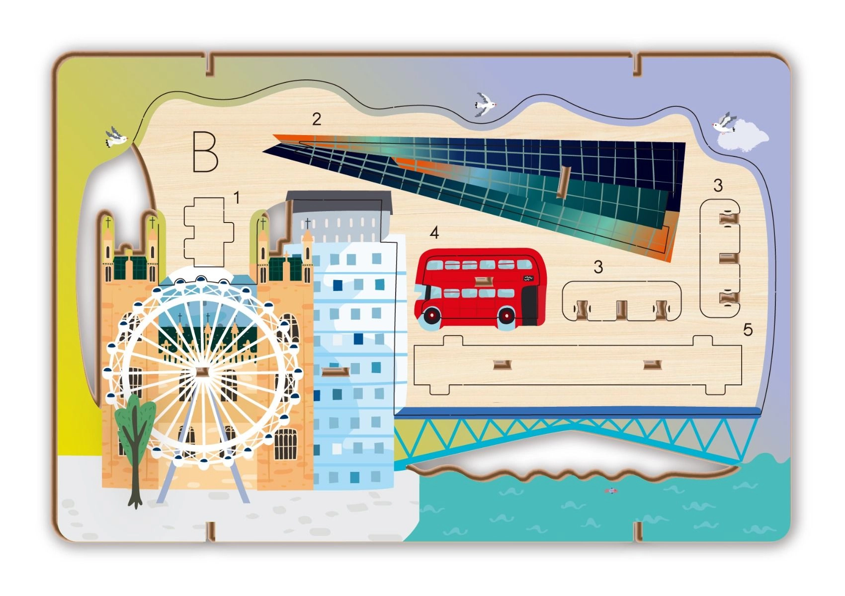 Lets Travel Together 3D Cityscape Building Kit