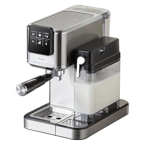 20-Bar Semi-Automatic Coffee Machine - Grinder Milk Frother