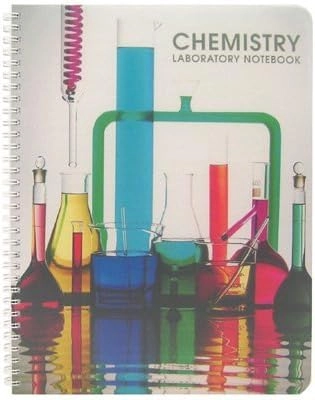MZA STORES Student Chemistry Carbonless Lab Notebook Spiral - Lined 150 Sheets