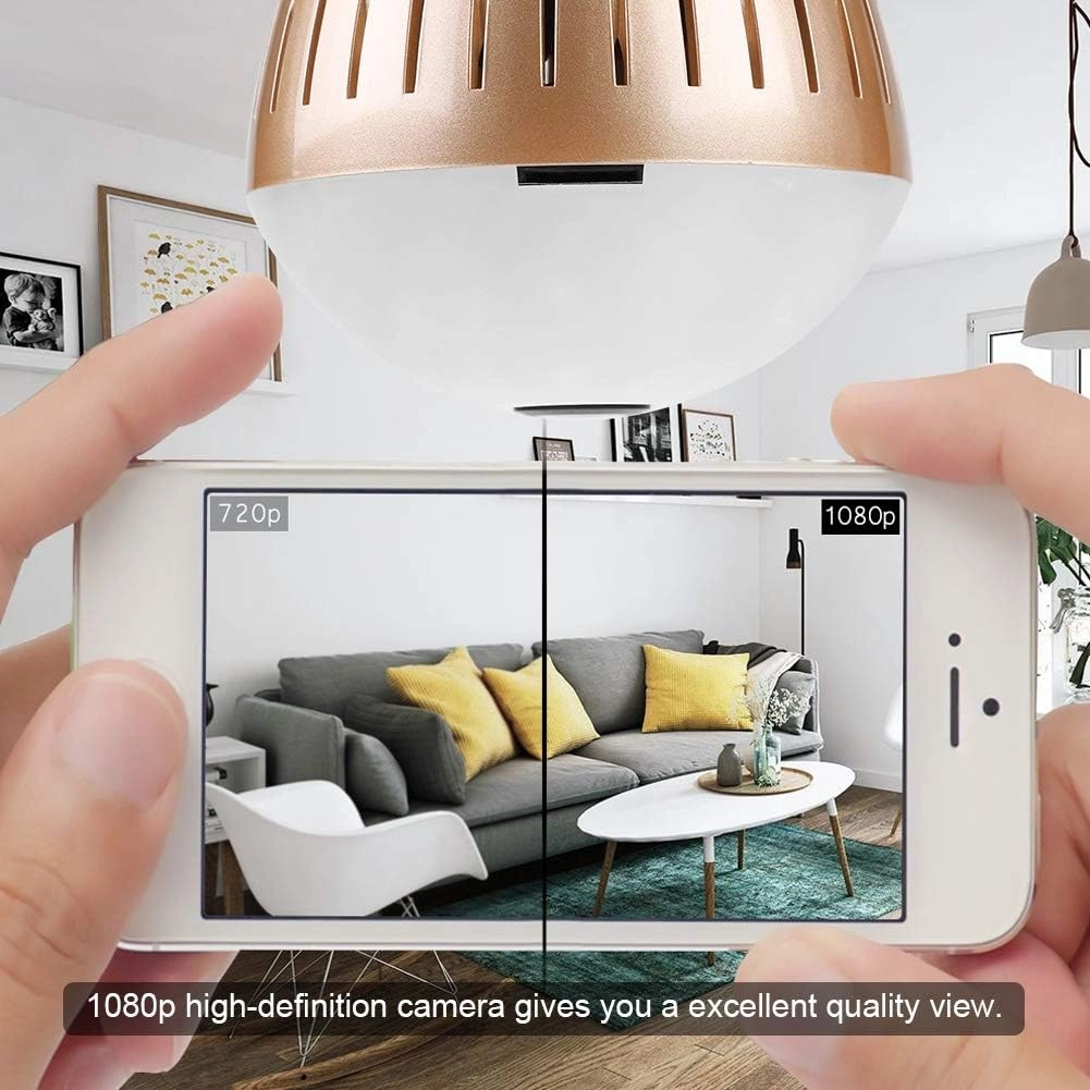 Light Bulb Security Camera 1080P