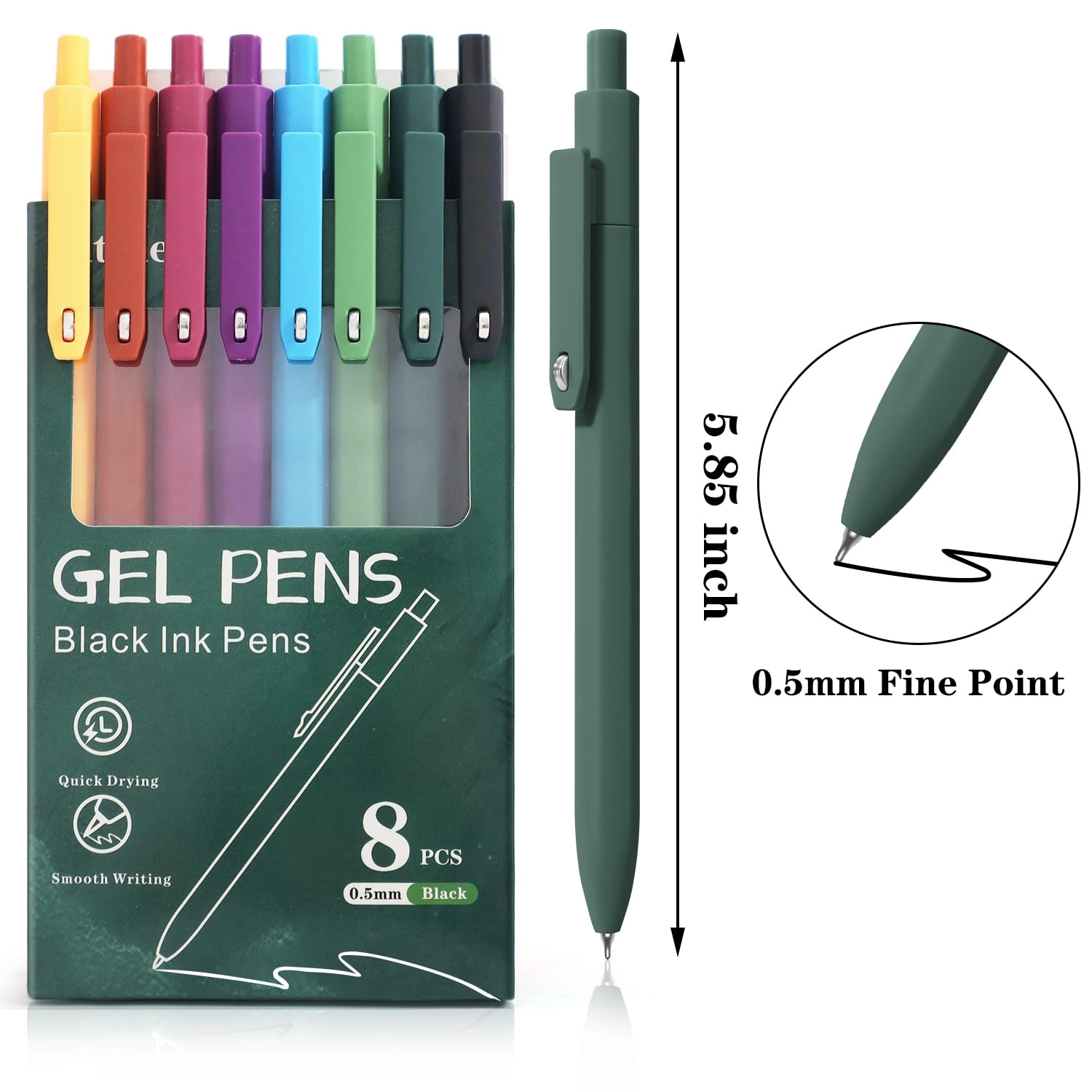Aesthetic Pens - 8 Pcs 0.5mm