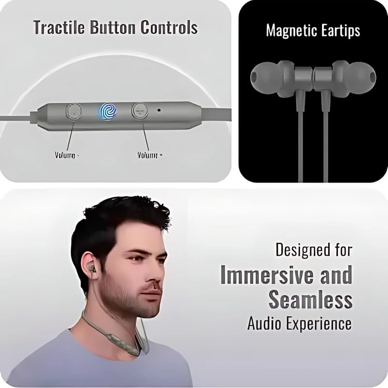 Supreme Bluetooth Neckband Wireless Headphone