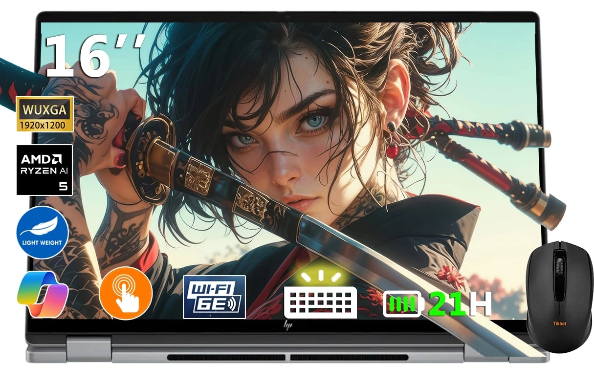 HP Omnibook OmniBook X Flip - 16'' Ryzen AI 5 340 16GB DDR5 1TB SSD