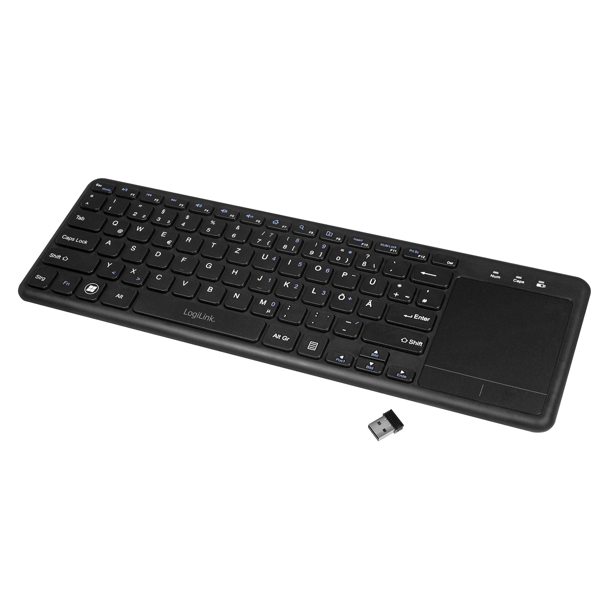 LogiLink Keyboard with Touchpad - Wireless