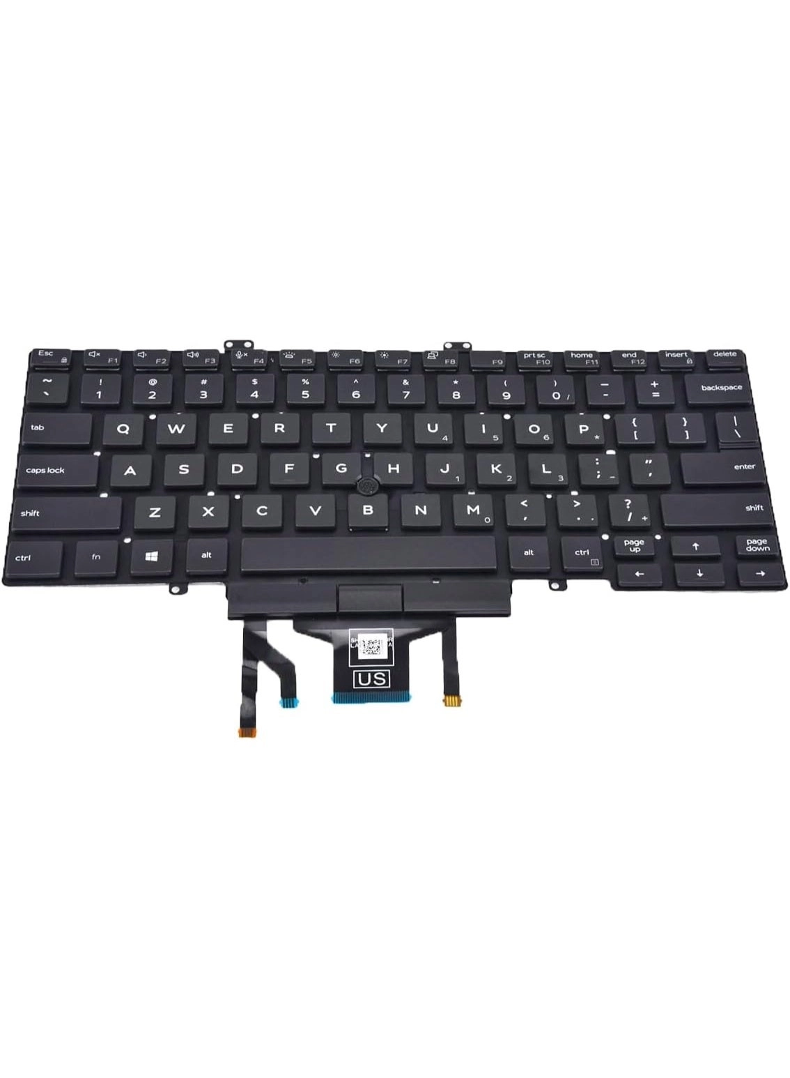 Latitude 3400 5400 5401 5410 5411 7400 7410 Series - Replacement Keyboard Backlit Pointer US Layout