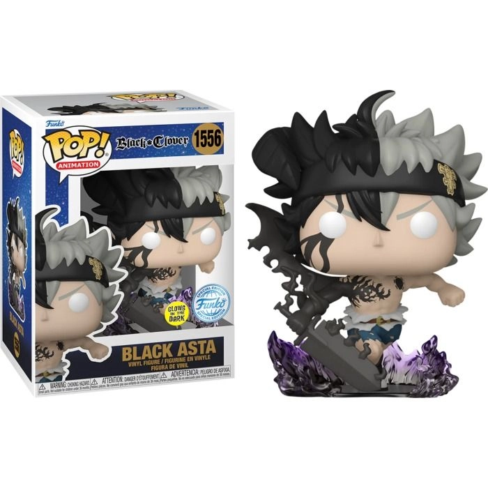 Demon Asta - Black Clover - Pop! Animation - Glow in Dark Exclusive Vinyl
