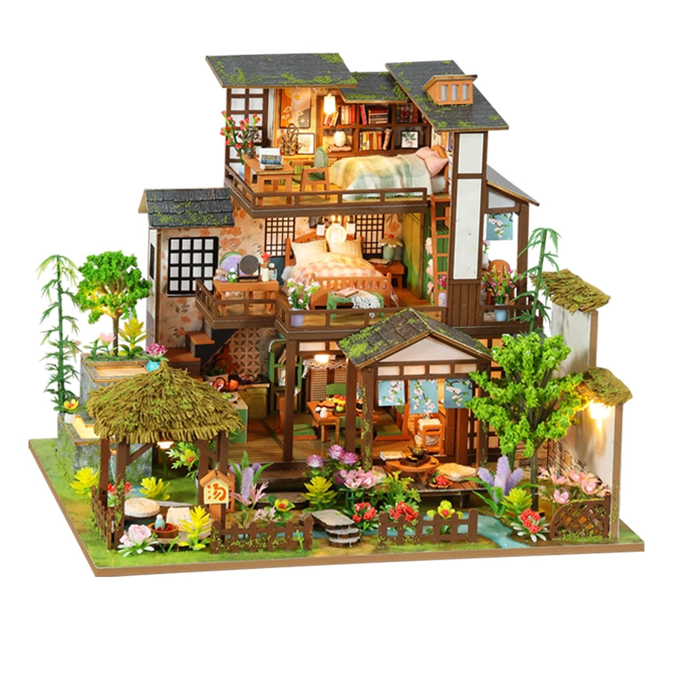 Villa Tiny House Kit - Wooden LED Light