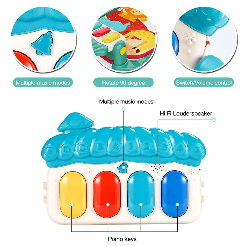 Baby Activity Playmat & Head Support Pillow Set - Suitable for 0 to 12 months