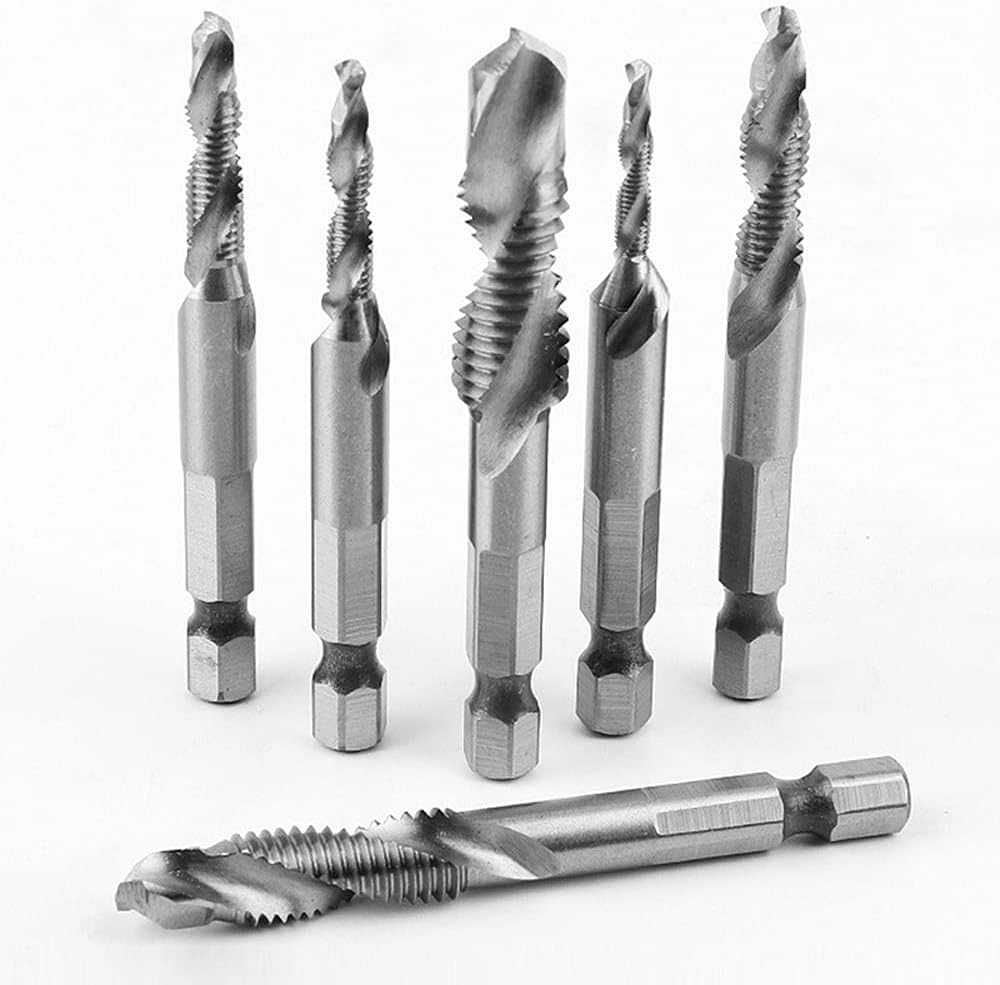 Drill Bit Set - High speed steel(titanium coated ) 6pcs