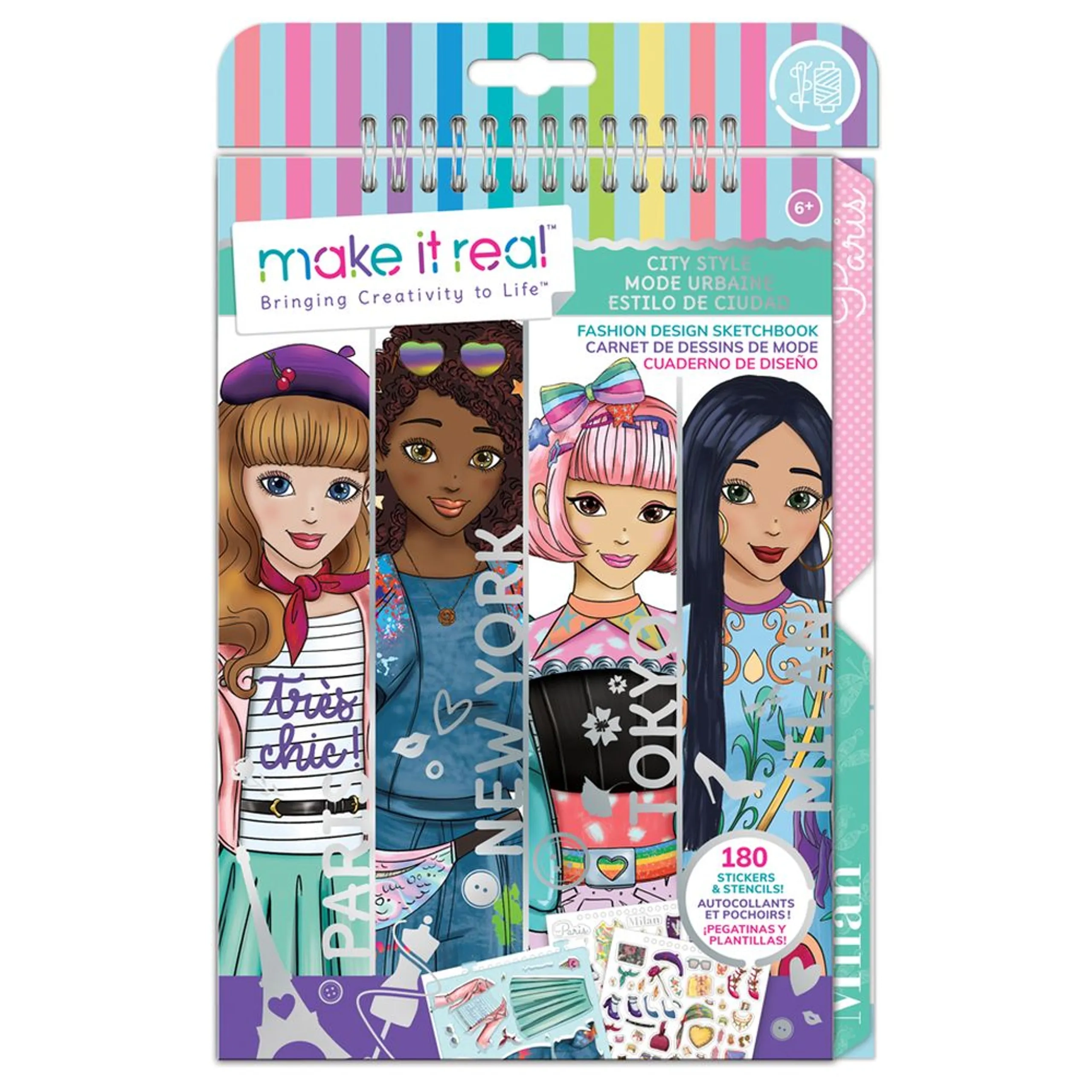 City Style Fashion Design Sketchbook Kit
