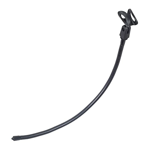 Compact microphone holder - flexible gooseneck swivel microphone clip 1/4 inch adaptor