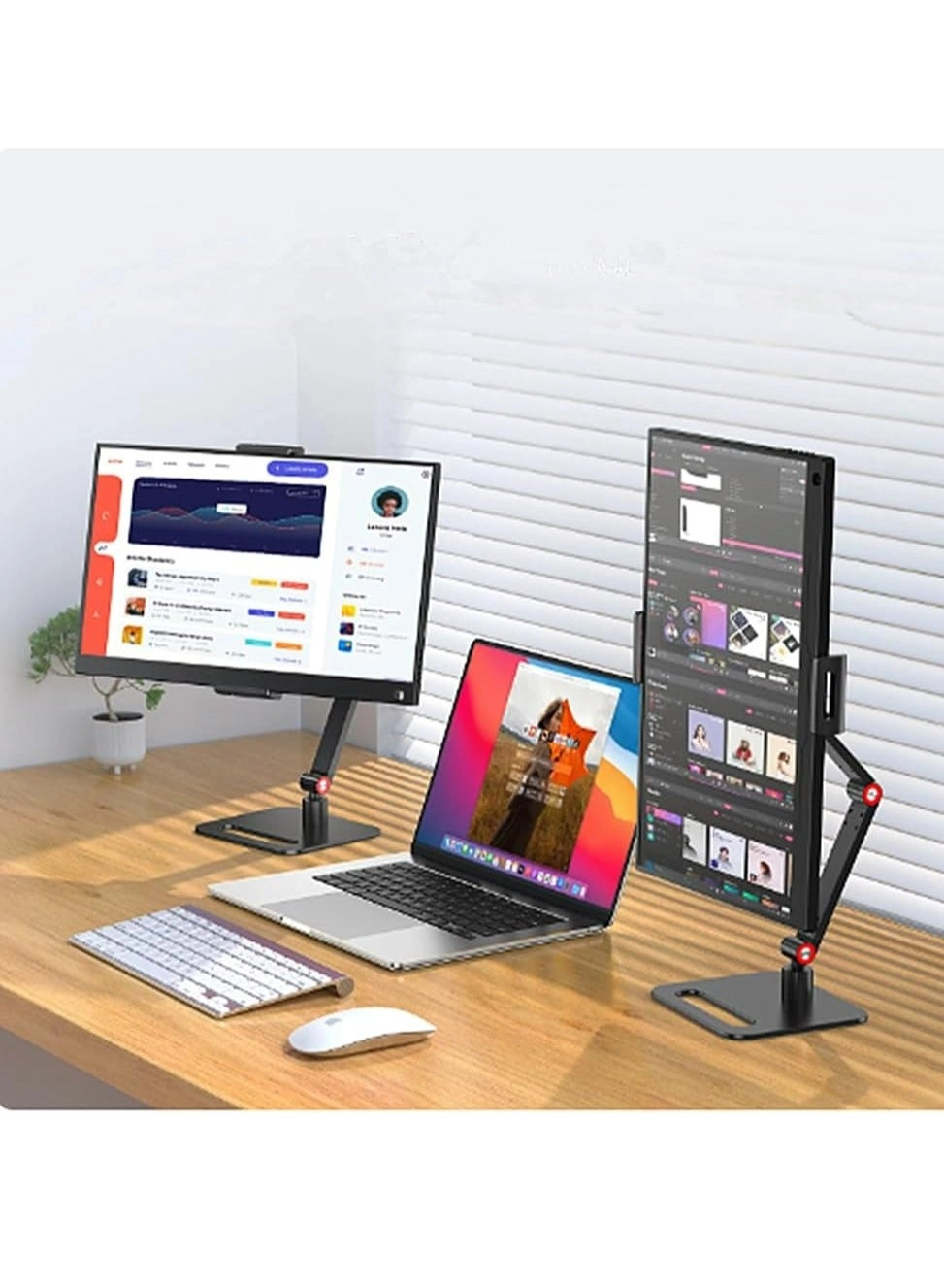 Portable Monitor Holder - 2 17.3 inch