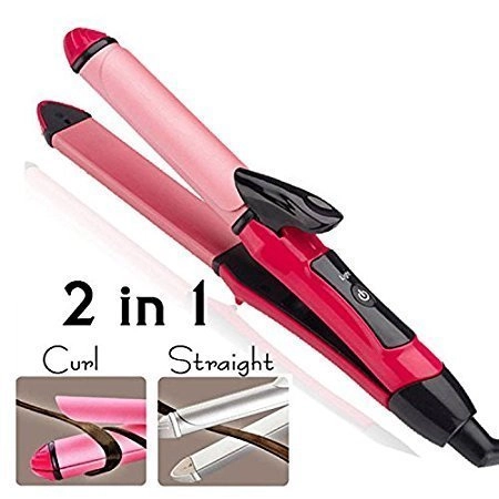2 in 1 Hair Straightener and Curler - Ceramic Professional