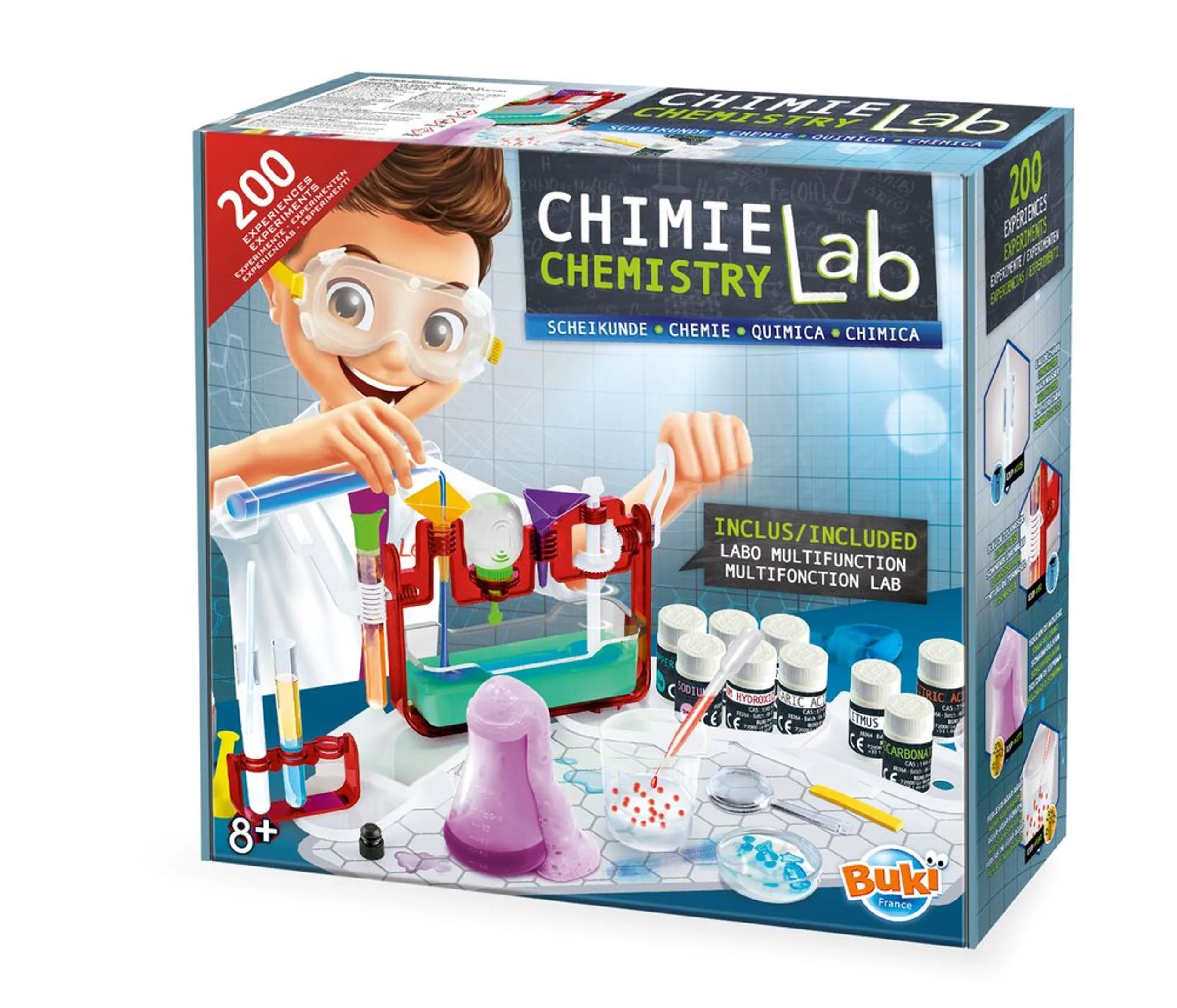 Buki France Chemistry Lab 200 Experiments Kit - 8 years+