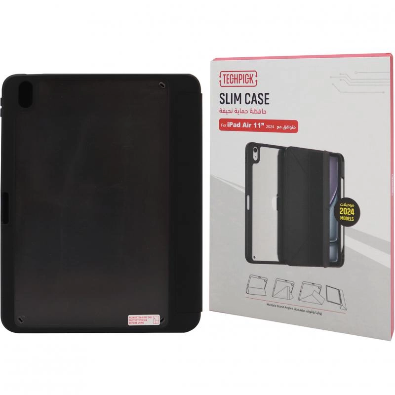 Techpick Flip Cover Case with Auto Sleep/Wake Function for iPad Air 11-inch (M2, M3, M4)