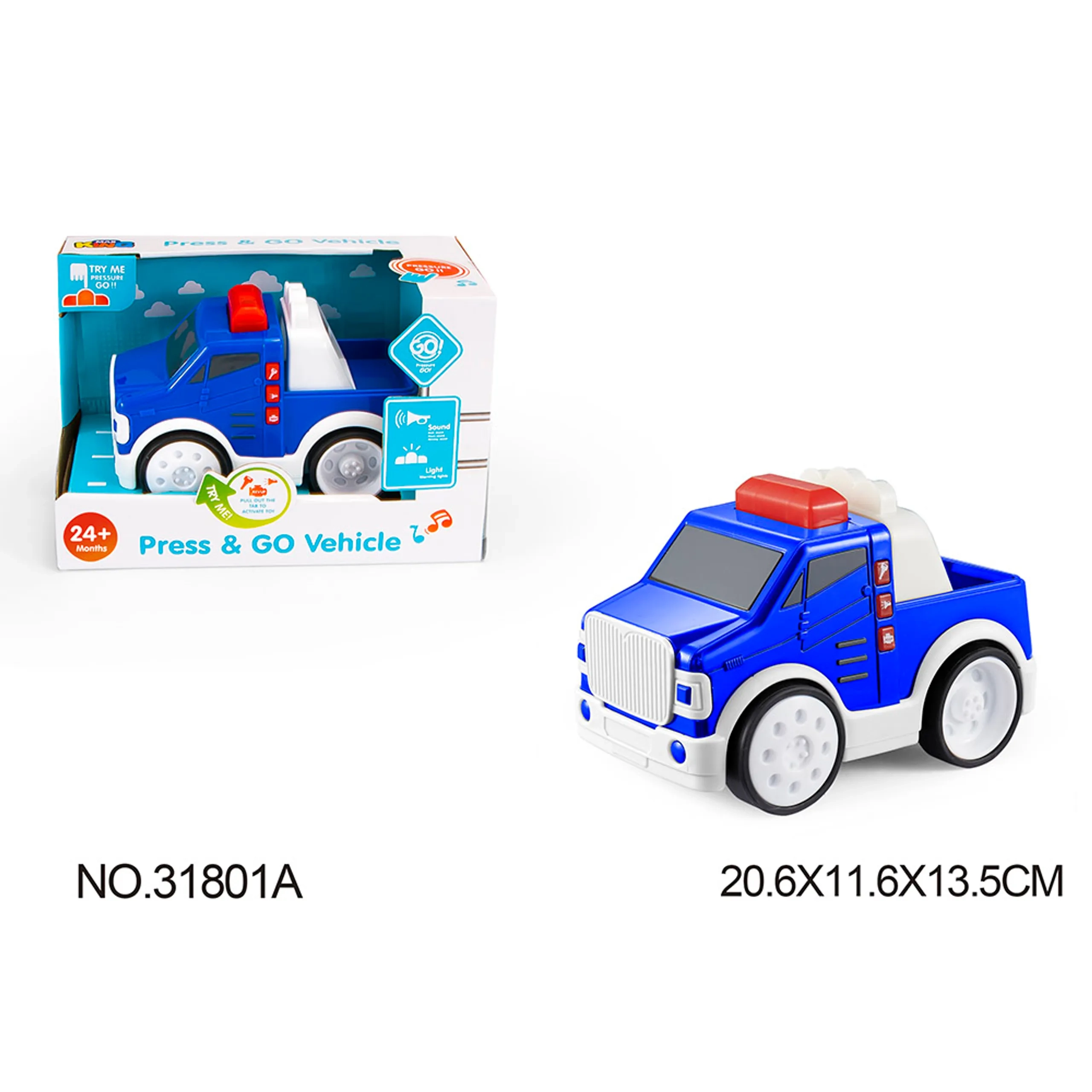 Press & Go Utility Vehicles - Suitable for 2 years & above