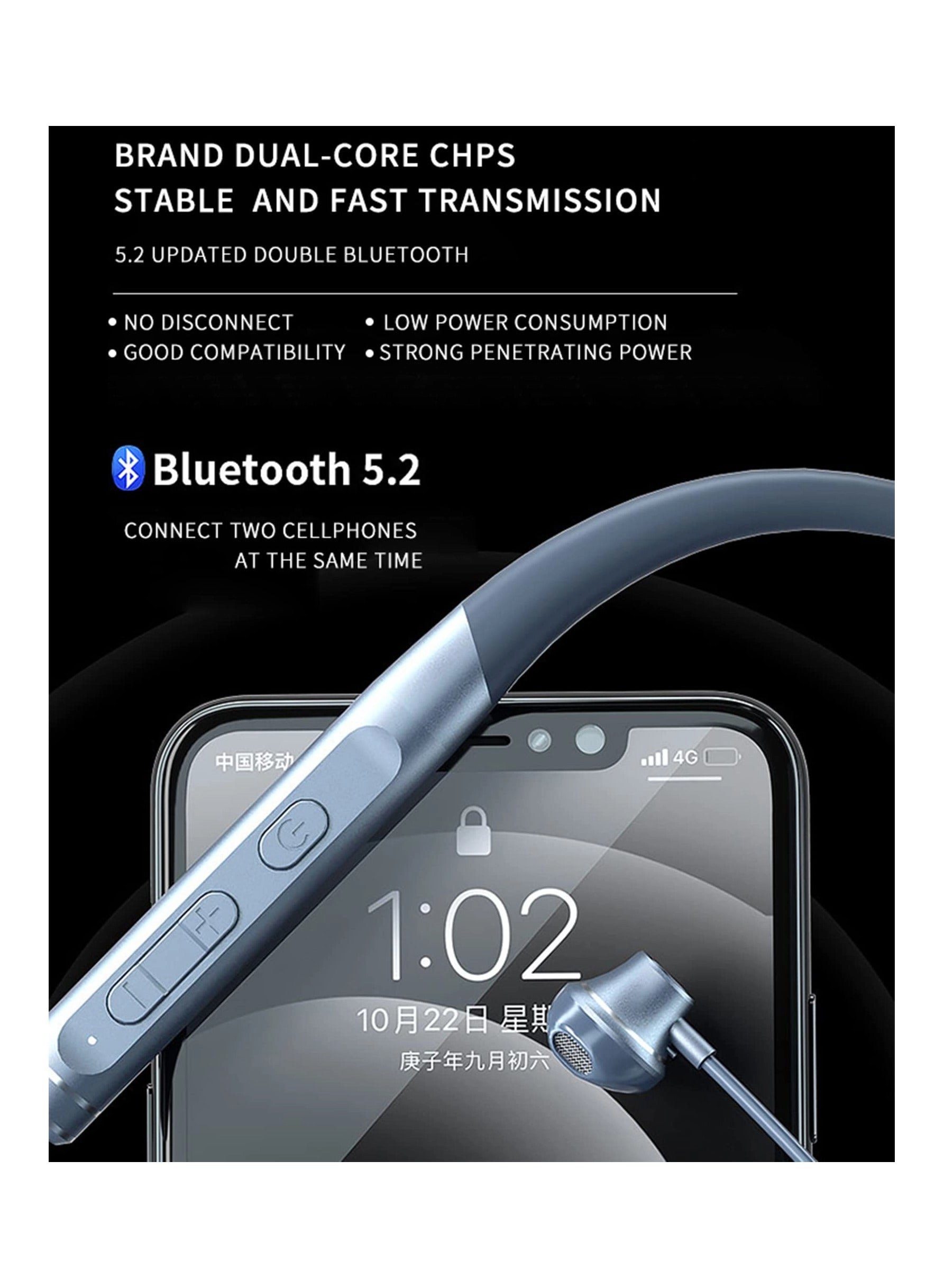 Neckband Bluetooth - Wireless Headphone