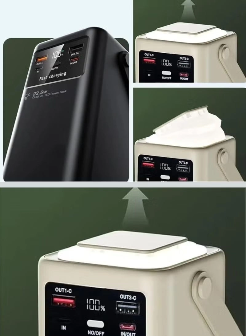 N-37 - 50000mAh 22.5 W Fast Charging 2 USB ports 2 Type-C ports