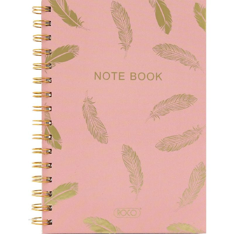 Notebook 19 X 26 cm Spiral - Grid 100 Sheets