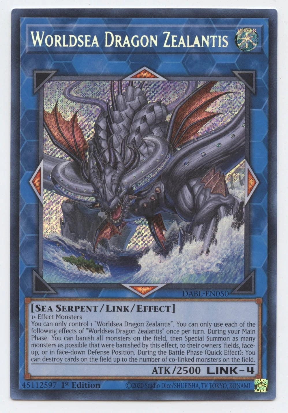 Yu-Gi-Oh! Dragon Worldsea Dragon Zealantis DABL-EN050 - 1st Edition