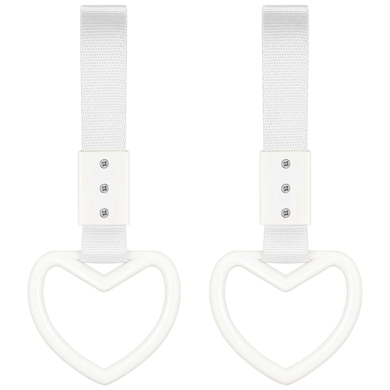 BBTO Heart Shaped Car Handle Straps - 2 Pieces Heart Shape