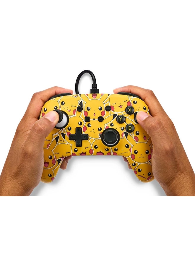 Nintendo Switch Enhanced Wired Controller Pikachu Moods