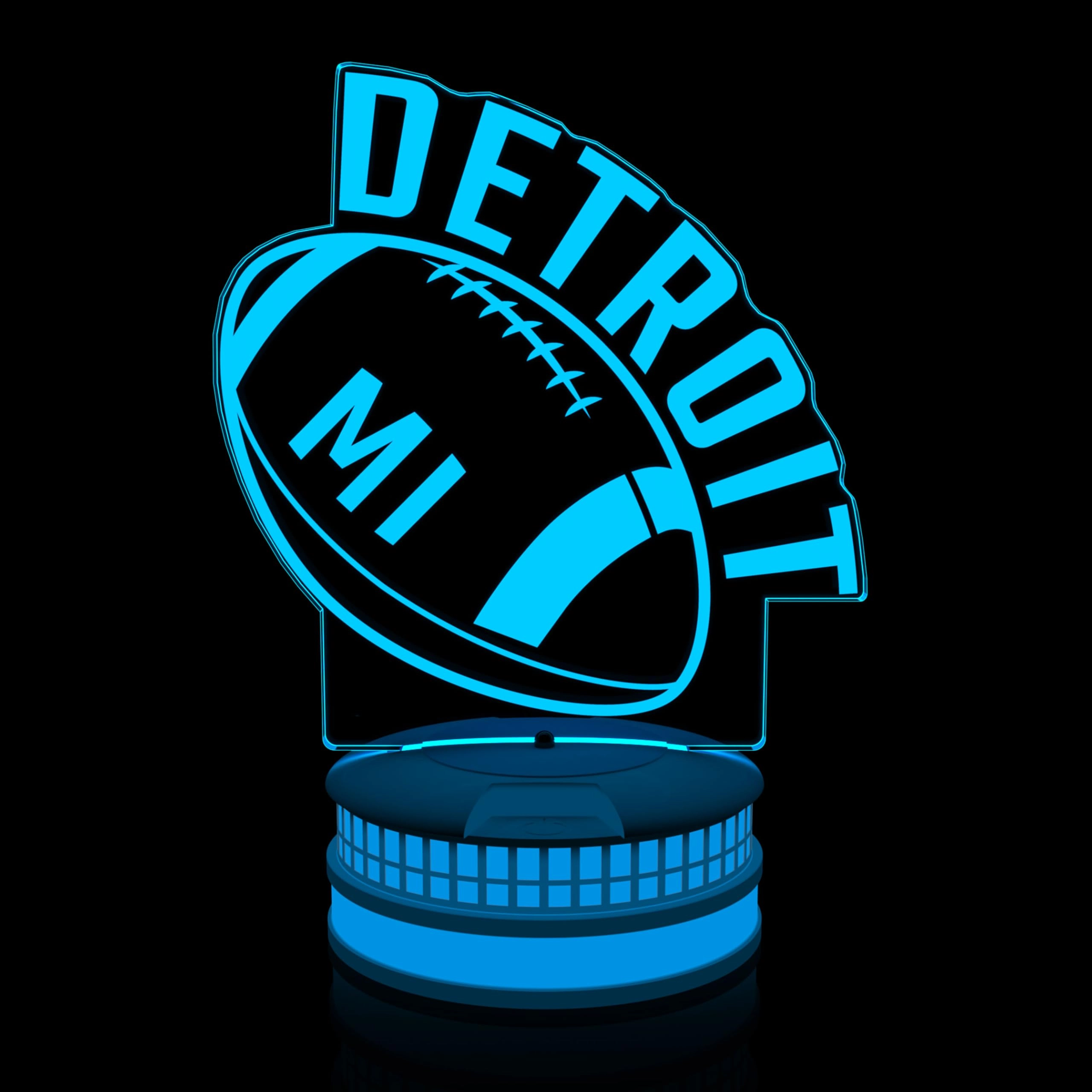 clorurbanlive 3D Football Detroit Night Light - USB Multicoloured
