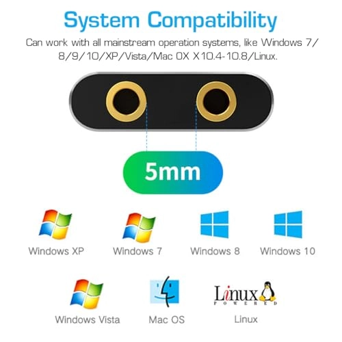 USB Sound Card - USB to 3.5mm Jack Plug & Play