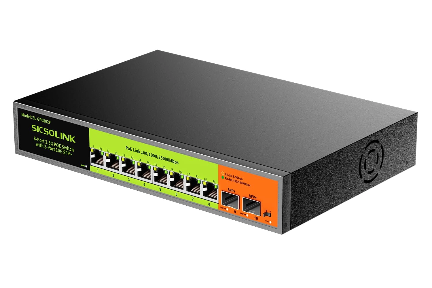 SICSOLINK Ethernet Switch 10-ports