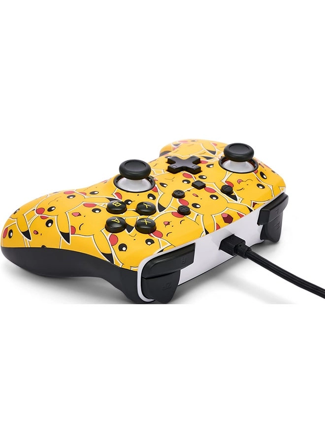 Nintendo Switch Enhanced Wired Controller Pikachu Moods